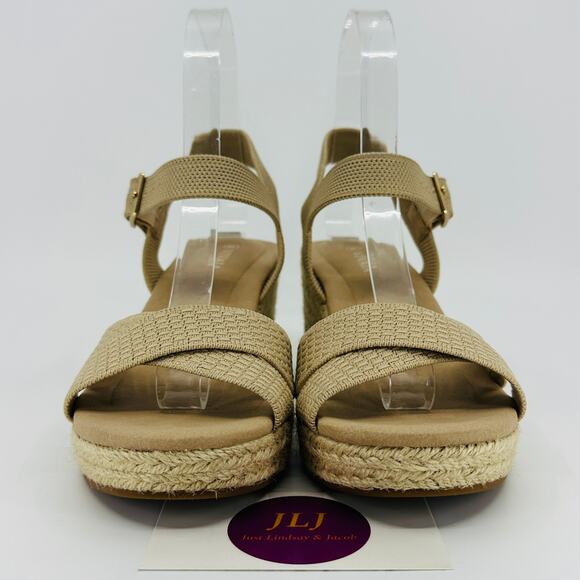 Vivaia Women's Sally Pro Espadrille Wedge Sandals Almond Size 36 EU/ 5.5-6 US - Picture 2 of 11